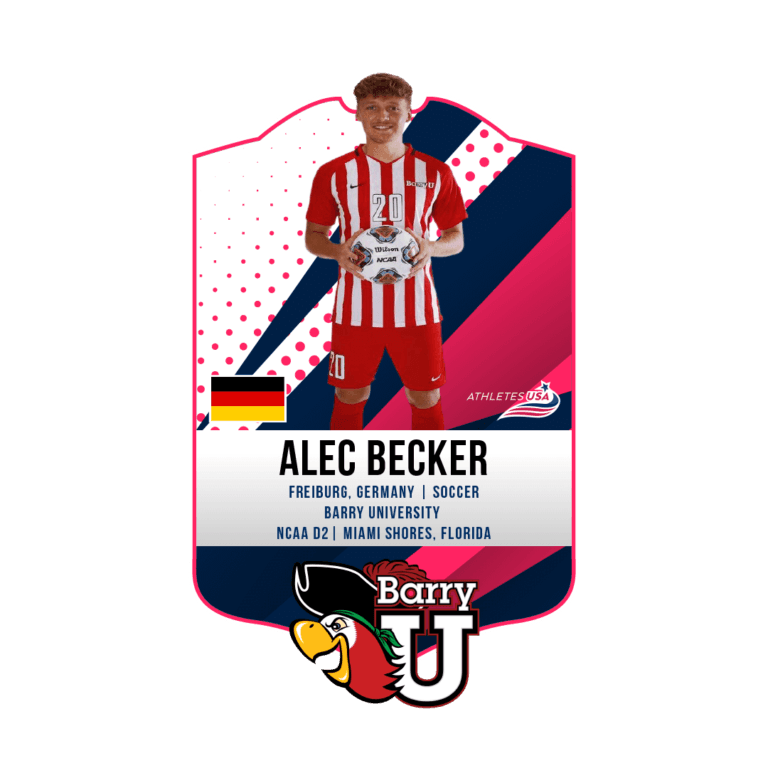 Alec Becker - Athletes USA platziert