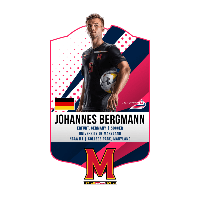 Johannes Bergmann - Athletes USA platziert