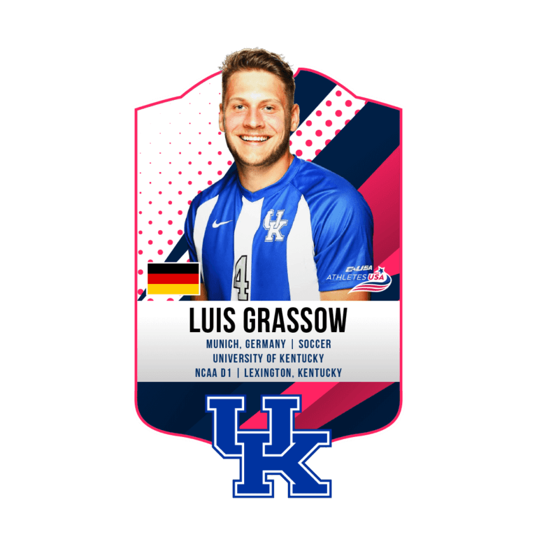 Luis Grassow - Athletes USA platziert