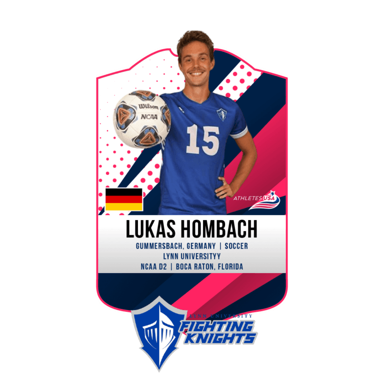 Lukas Hombach - Athletes USA platziert