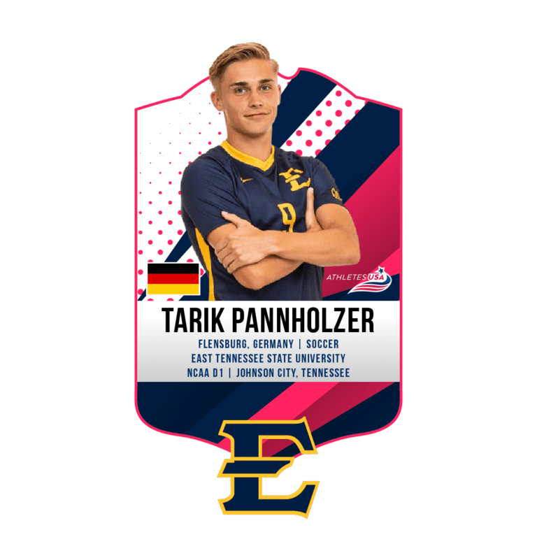 Tarik Pannholzer - Athletes USA platziert
