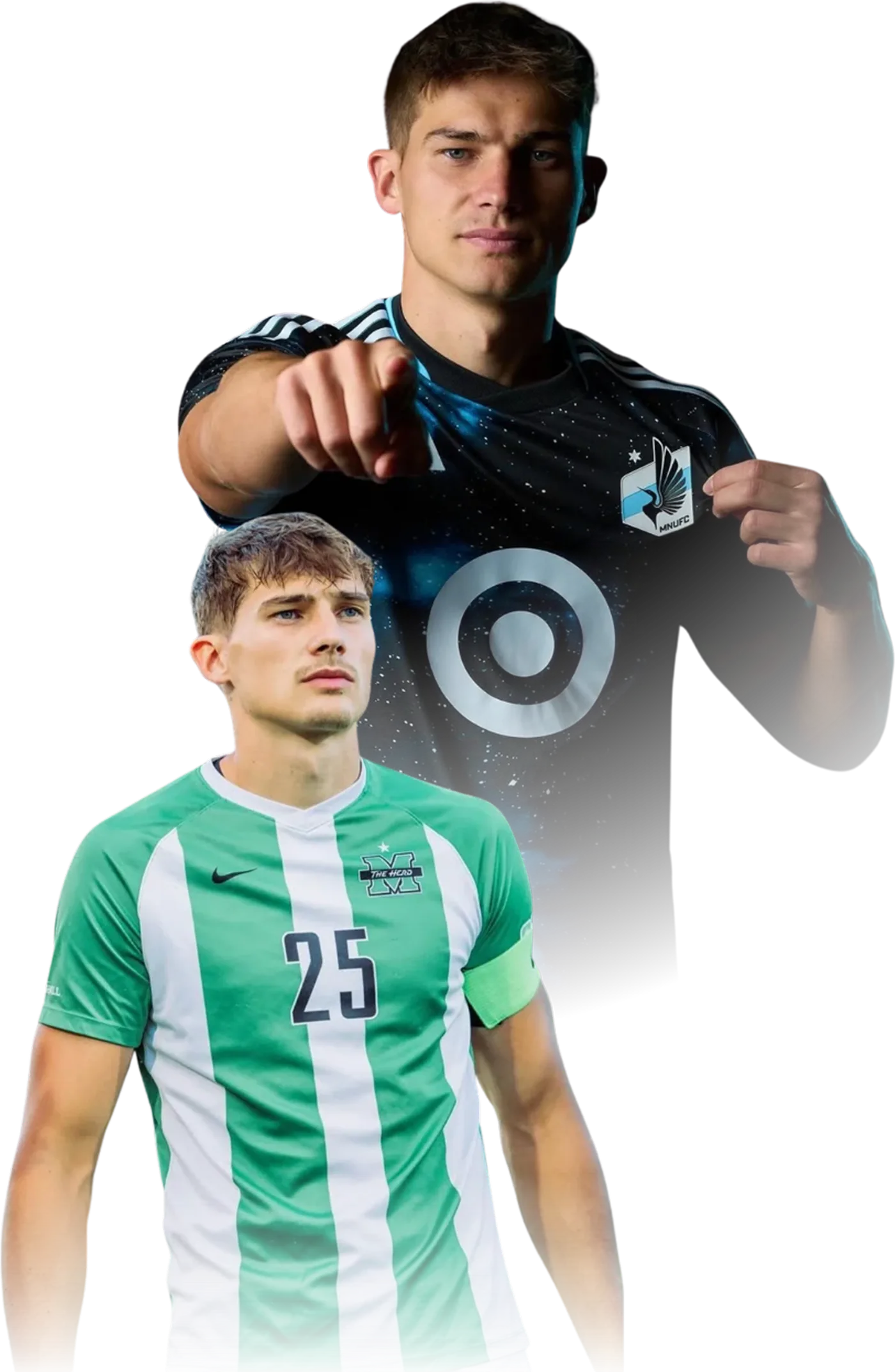 Morris Duggan im Trikot der Marshall University und von Minnesota United
