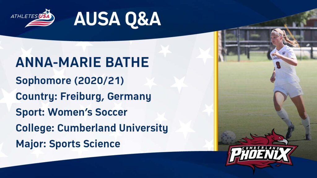 Frauenfußball USA - Marie Bathe spielt für die Cumberland University